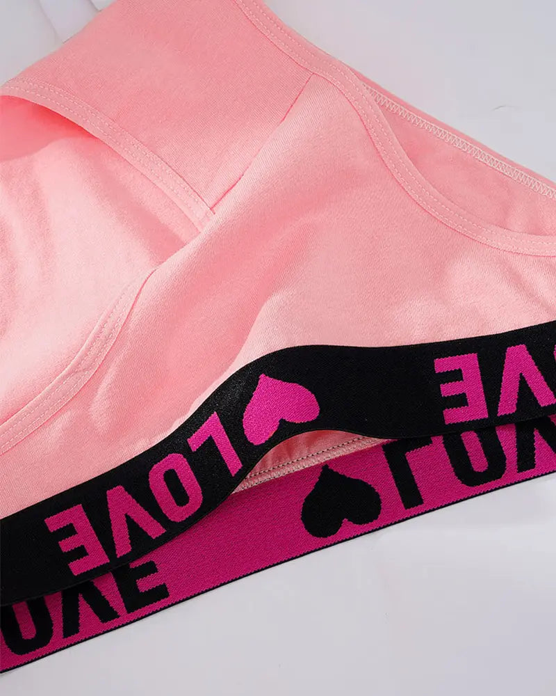 Women's High Rise Love Letter Tape Panties（6 Pack）