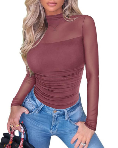 Women's Mesh Bodysuit - Seamless Shaper Top