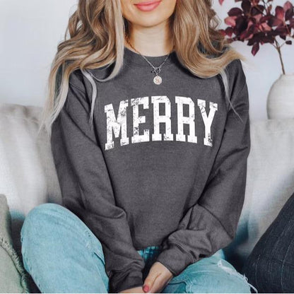 Retro Merry Christmas Sweatshirt