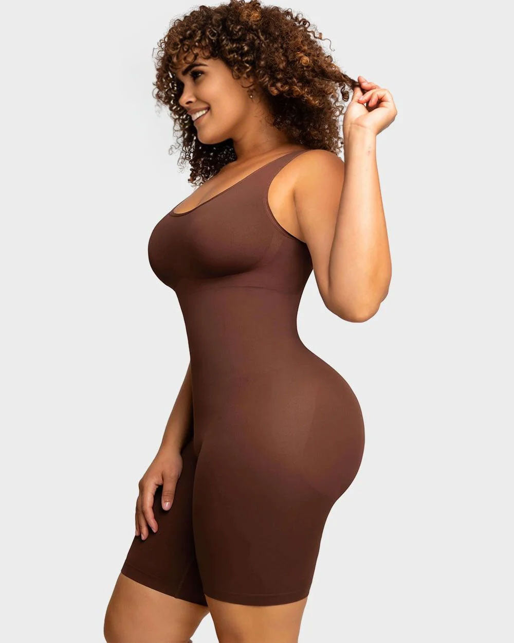 Body moldeador sin costuras hasta medio muslo