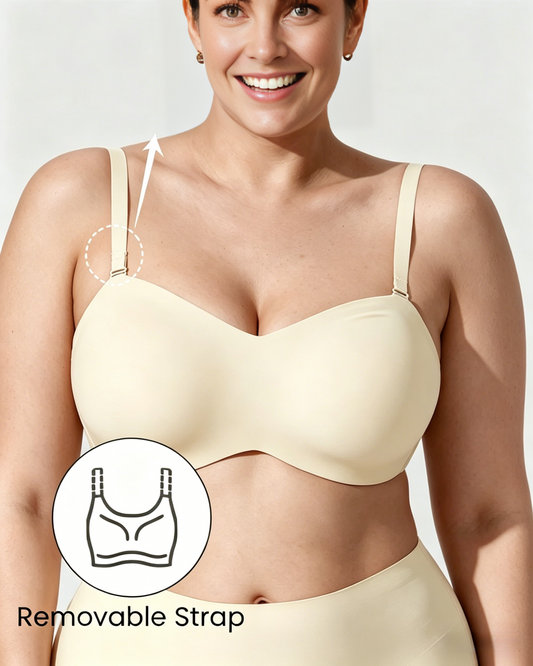 Full Support Non-Slip Convertible Bandeau Bra