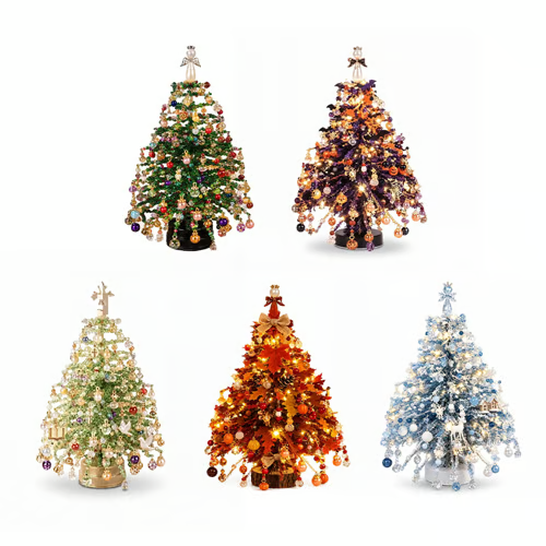 DIY Beaded Christmas Tree Craft Kit with Accessories