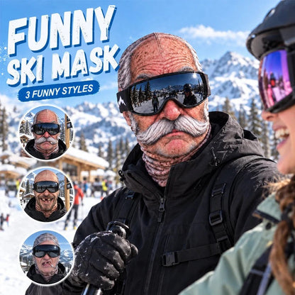 🎿 Realistic Face Balaclava – Funny Ski & Snowboard Mask for Cold Weather Adventures