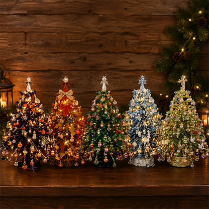 DIY Beaded Christmas Tree Craft Kit with Accessories