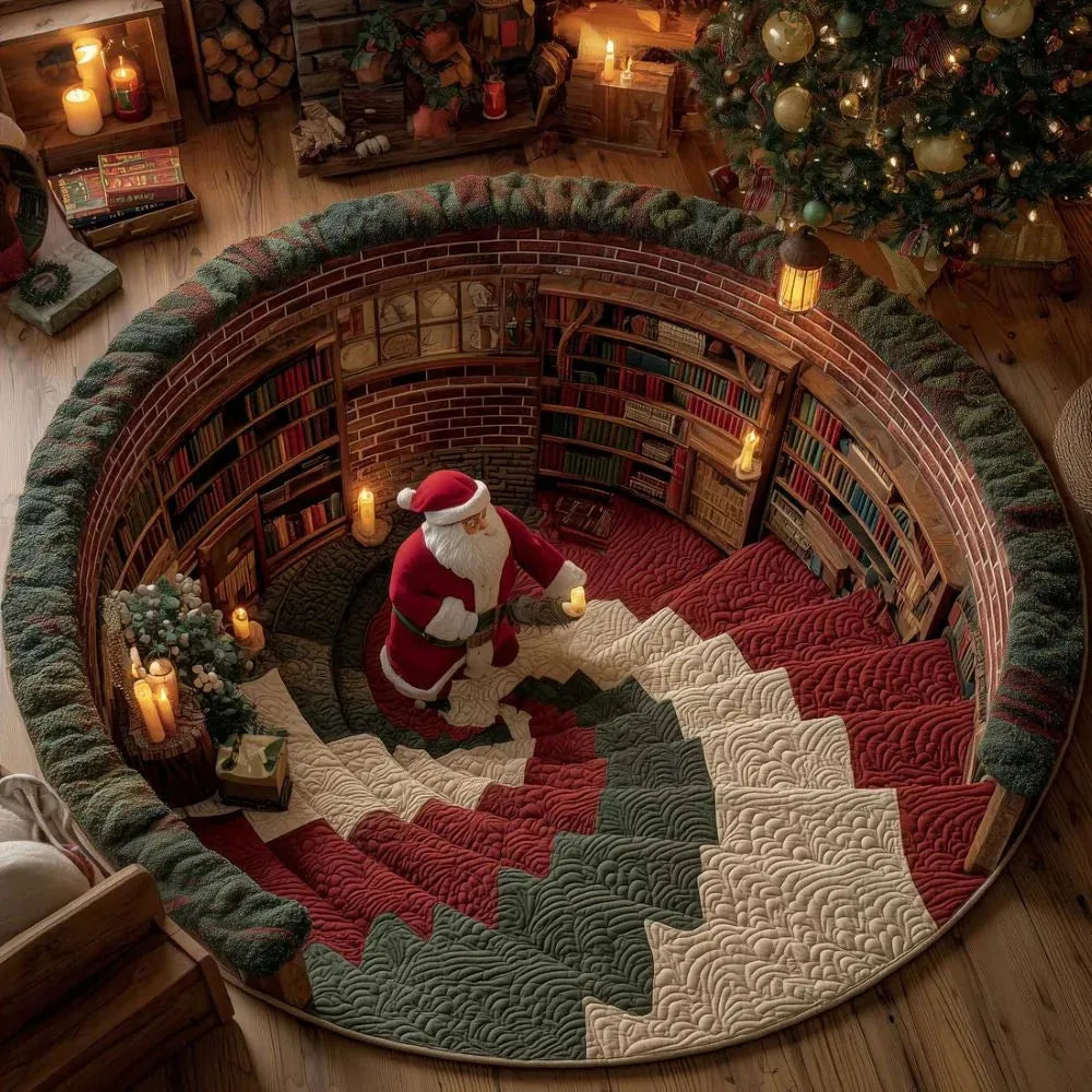 3D Christmas Illusion Round Rug – 80 cm – product image 6