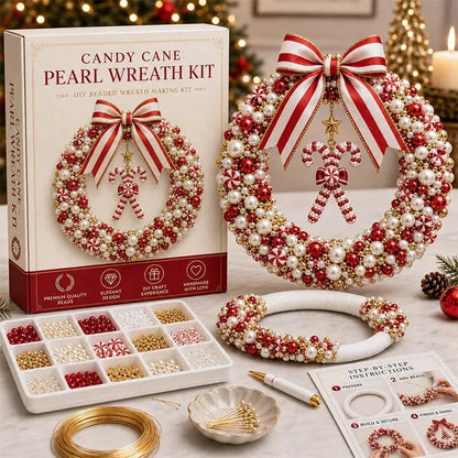 DIY Christmas Pearl Beaded Wreath Kit – image 10