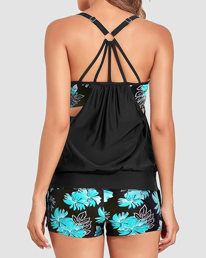 Womens Tankini Swimsuits Two Piece Tummy Control Bathing Suits